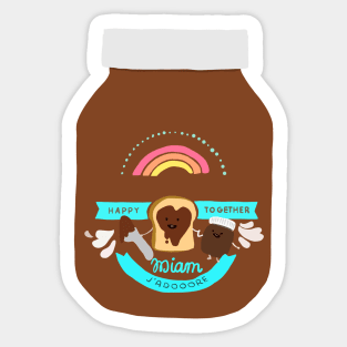 Chocolate cream jar Sticker